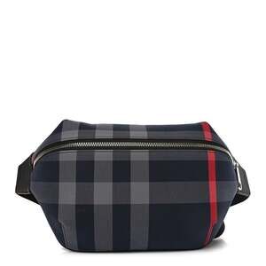 Burberry House Check Sonny Bum Bag Navy #240625B84B